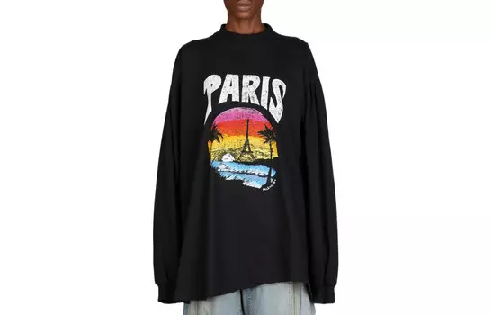 Футболка женская черная Balenciaga