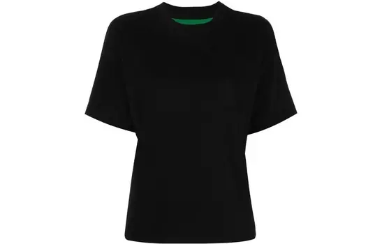 Футболка женская черная Bottega Veneta