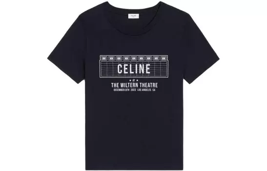 Футболка женская черная Celine