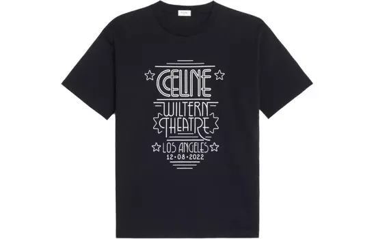 Футболка женская черная Celine