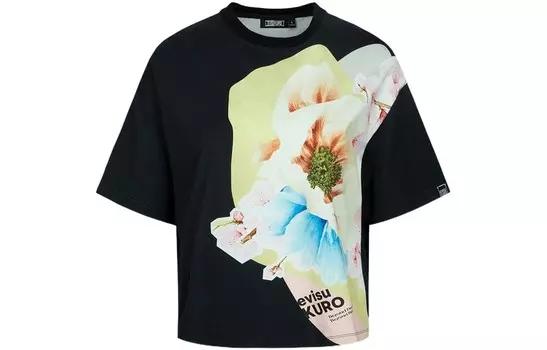 Футболка женская черная Evisu
