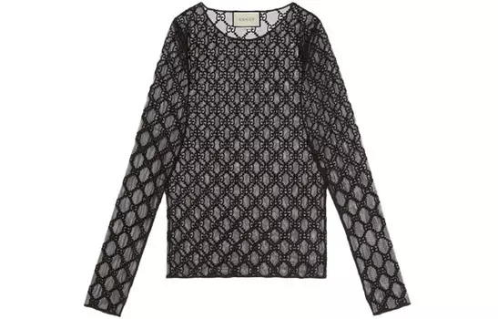 Футболка женская черная Gucci