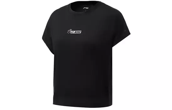 Футболка женская черная Lining