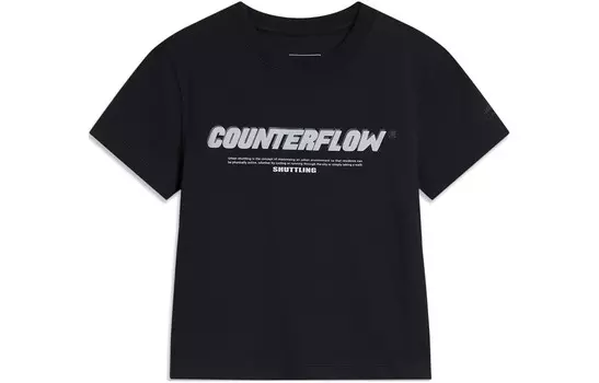 Футболка женская черная Lining