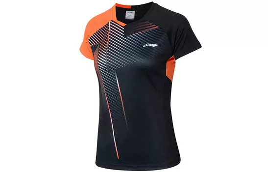 Футболка женская черная Lining