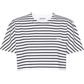 Футболка женская черная Miu Miu