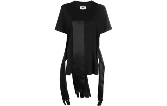Футболка женская черная Mm6 Maison Margiela
