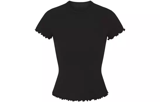 Футболка женская черная Skims