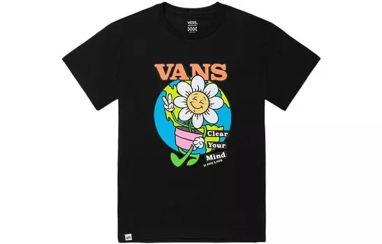 Футболка женская черная Vans