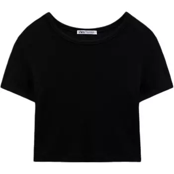 Футболка женская черная Zara