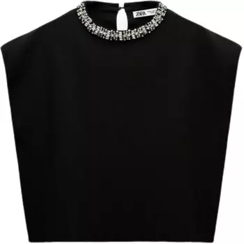 Футболка женская черная Zara