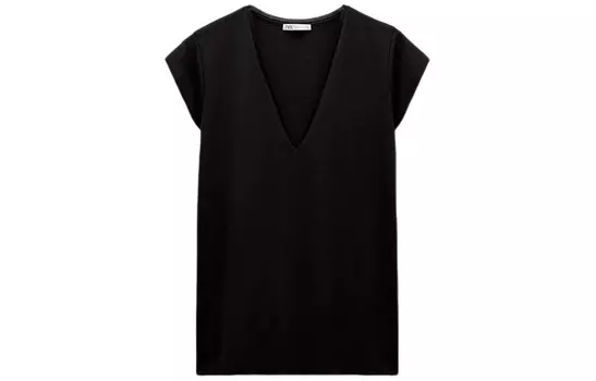 Футболка женская черная Zara