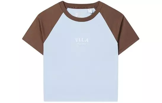 Футболка женская чисто-синяя Fila