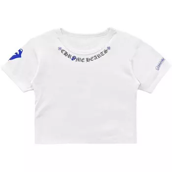 Футболка женская Chrome Hearts, белый / синий