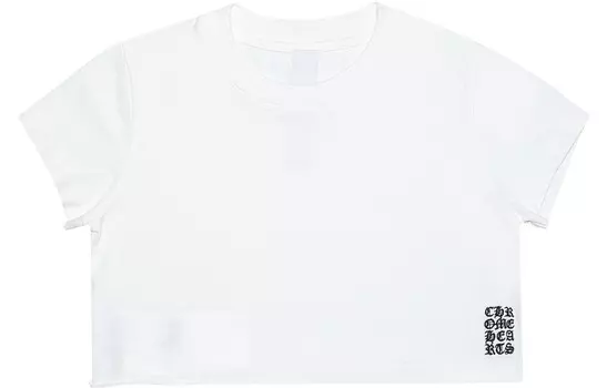 Футболка женская Chrome Hearts короткая, белый