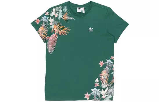 Футболка женская Clover Series Outfit Forest Green Adidas Originals