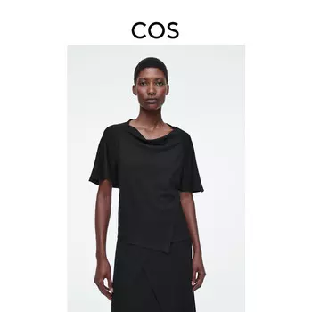 Футболка женская Cos асимметричная, черный