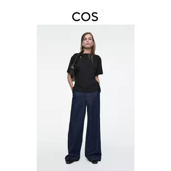 Футболка женская Cos плиссированная, черный