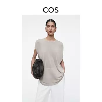 Футболка женская Cos повседневная, светло - серый