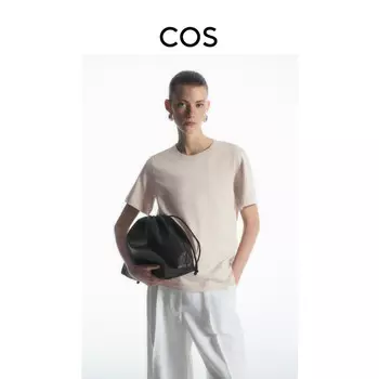 Футболка женская Cos в рубчик, бежевый