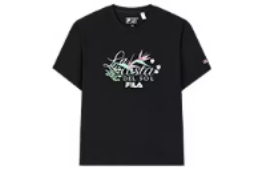 Футболка женская, цвет черный как смоль Fila