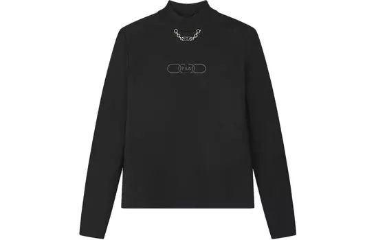 Футболка женская, цвет черный как смоль Fila