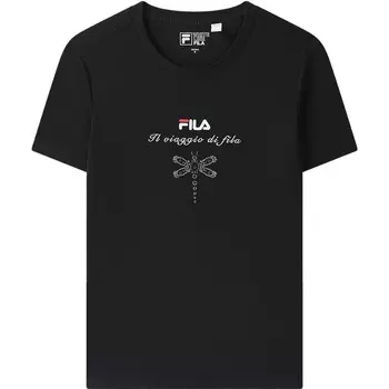 Футболка женская, цвет черный как смоль Fila