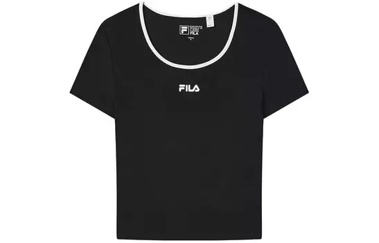 Футболка женская, цвет черный как смоль Fila