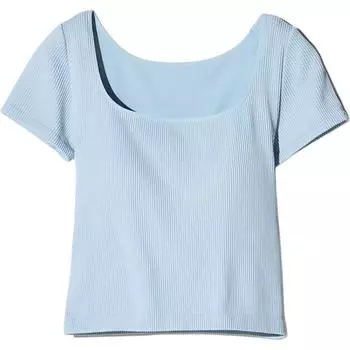 Футболка женская, цвет морской волны UNIQLO, Aqua Blue