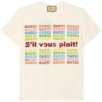 Футболка женская цвета экрю GUCCI, Ecru