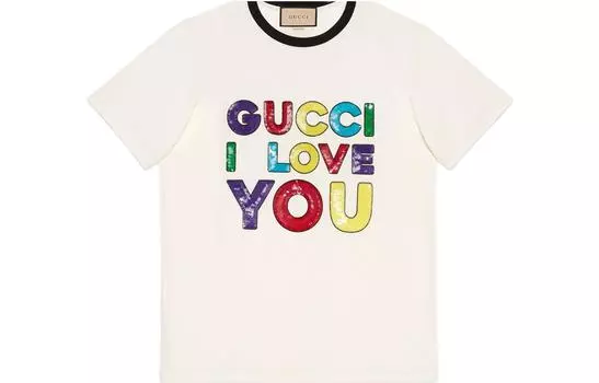 Футболка женская цвета экрю GUCCI, Ecru