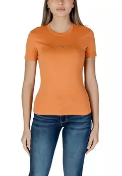 Футболка женская Desigual однотонная, оранжевый