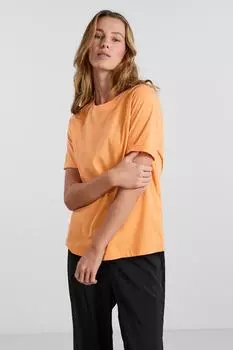 Футболка Женская/Девочка Mock Orange PIECES, оранжевый