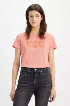 Футболка Женская/Девочка Розовая Levi's, розовый