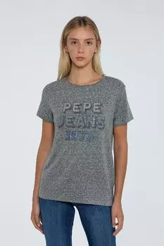 Футболка Женская/Девочка Серая Pepe Jeans, серый