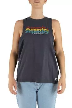 Футболка Женская/Девочка ТЕМНО-УГОЛЬНАЯ SUPERDRY, оранжевый