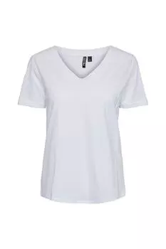 Футболка Женская/Девочка Ярко-Белая PIECES, белый