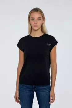 Футболка женская/девушка черная Pepe Jeans, черный