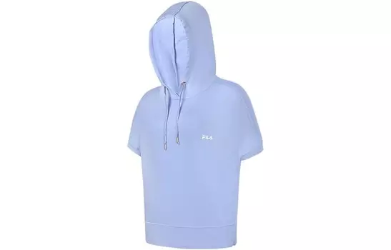 Футболка женская диагональная синяя Fila