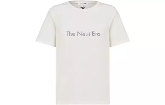 Футболка женская Dior, белый / серебряный