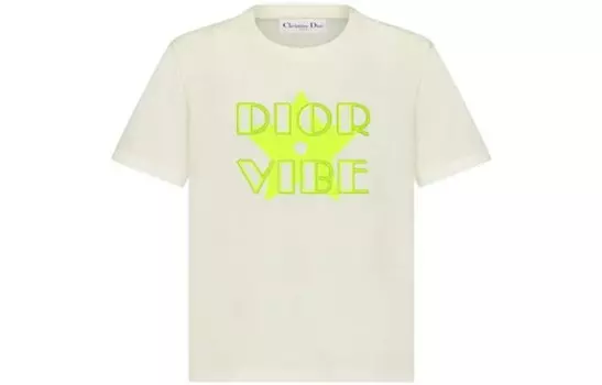 Футболка женская Dior, молочный