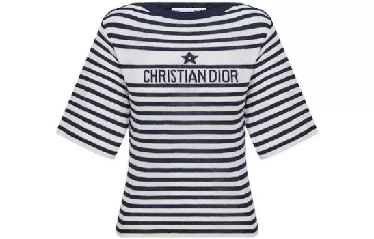 Футболка женская Dior, темно-синий