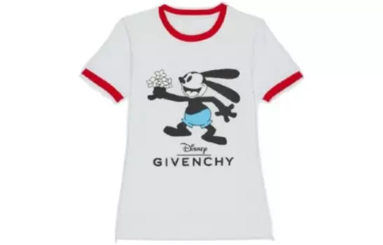 Футболка женская Disney x Givenchy, красный / белый
