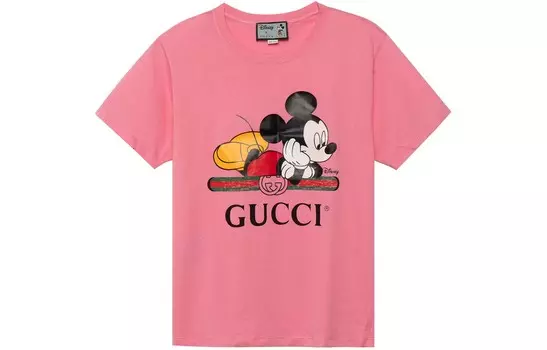Футболка женская Disney X Gucci, розовый