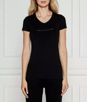 Футболка женская Emporio Armani Slim Fit, черный