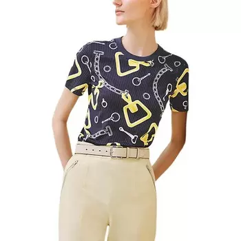 Футболка женская фиолетовая Hermes