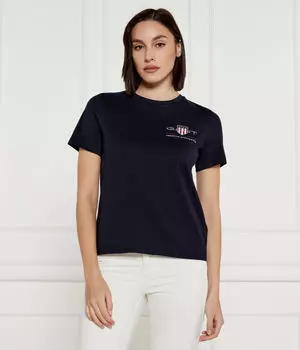 Футболка женская Gant с принтом, синий