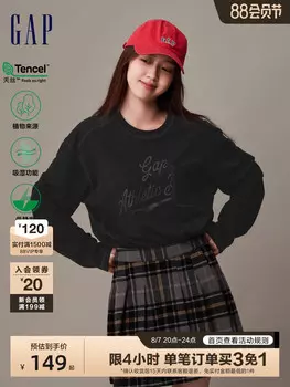 Футболка женская Gap с длинными рукавами и логотипом, белый