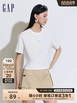 Футболка женская Gap с I-образным вырезом, белый