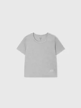 Футболка женская Gap с круглым вырезом, серый